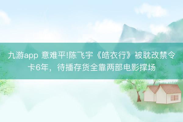九游app 意难平!陈飞宇《皓衣行》被耽改禁令卡6年，待播存货全靠两部电影撑场